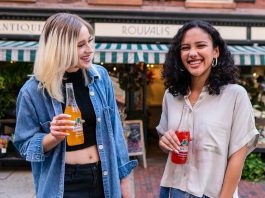 people drinking soda